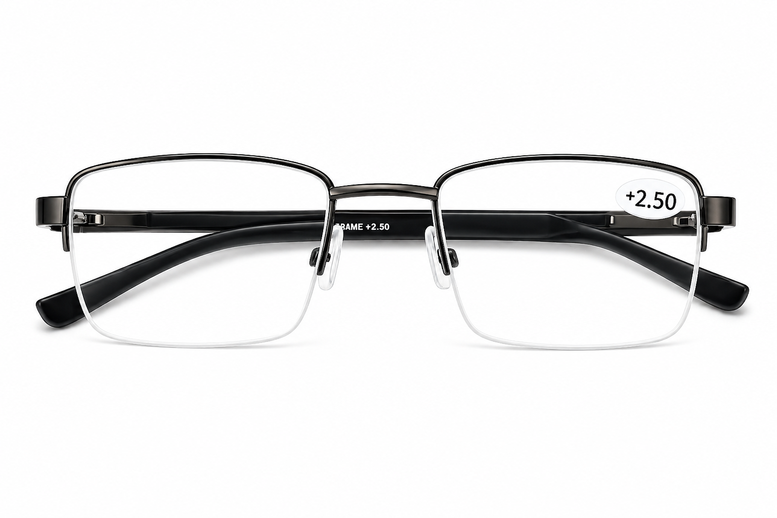 CUBA VISION SUPRA HARD COAT BIFOCAL READING GLASSES BLACK FRAME UNISEX (+1.00 TO +3.00)