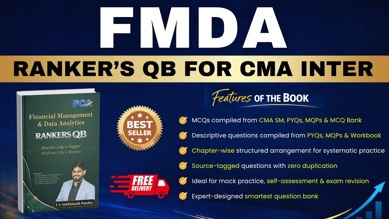 FMDA Rankers QB for CMA Inter by CA Siddhinath Pandey