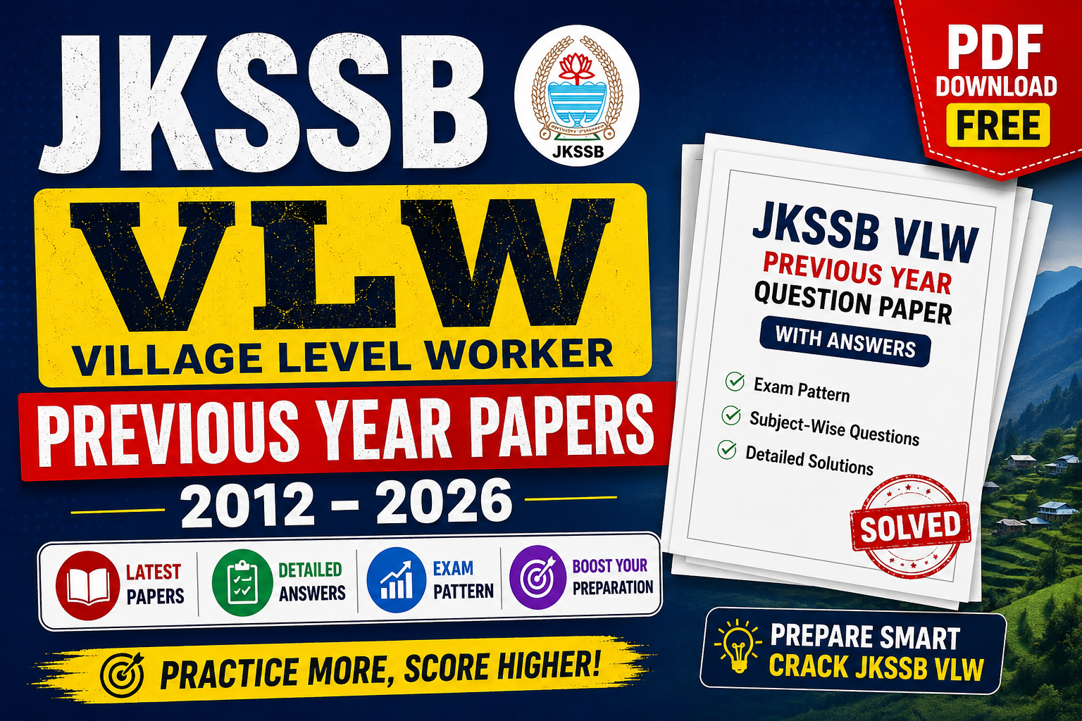 JKSSB VLW Previous Year Paper Download with Answers