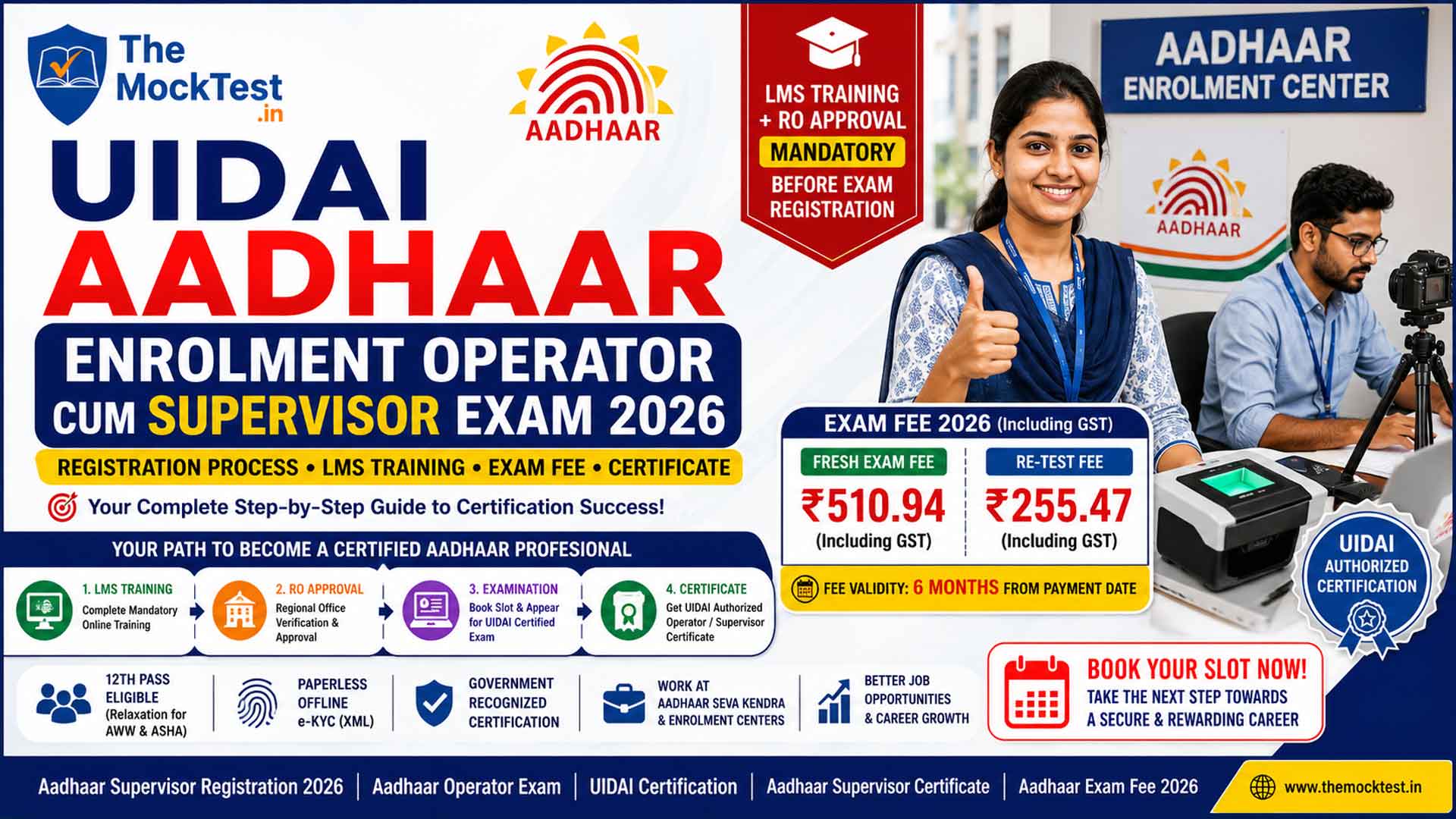 UIDAI Aadhar Supervisor Exam 2026 - Complete Process