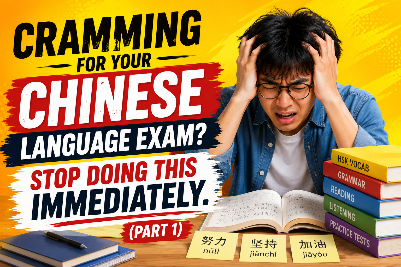 Cramming for Your Chinese Language Exam? Stop Doing This Immediately. (Part 1)