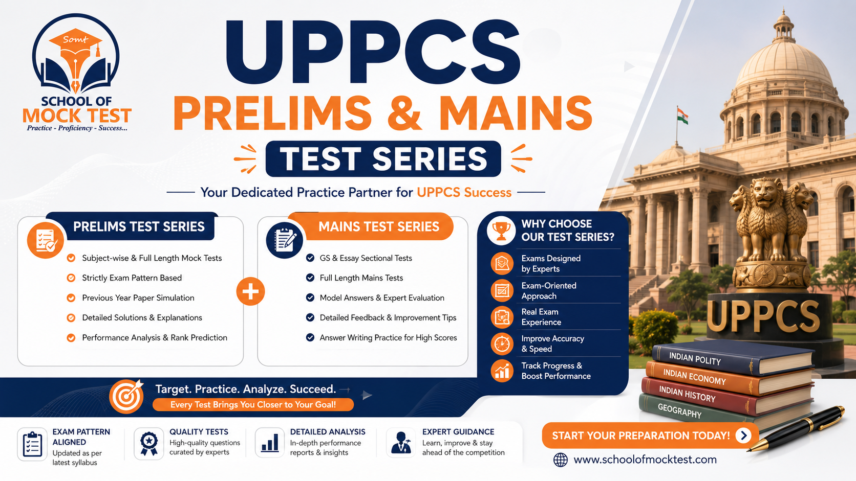 UPPCS 2026 Prelims & Mains Test series