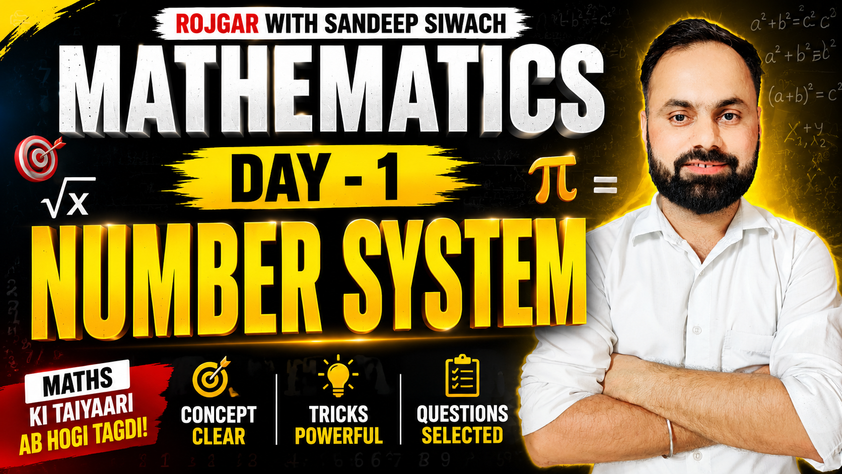 DAY - 1 MATHS