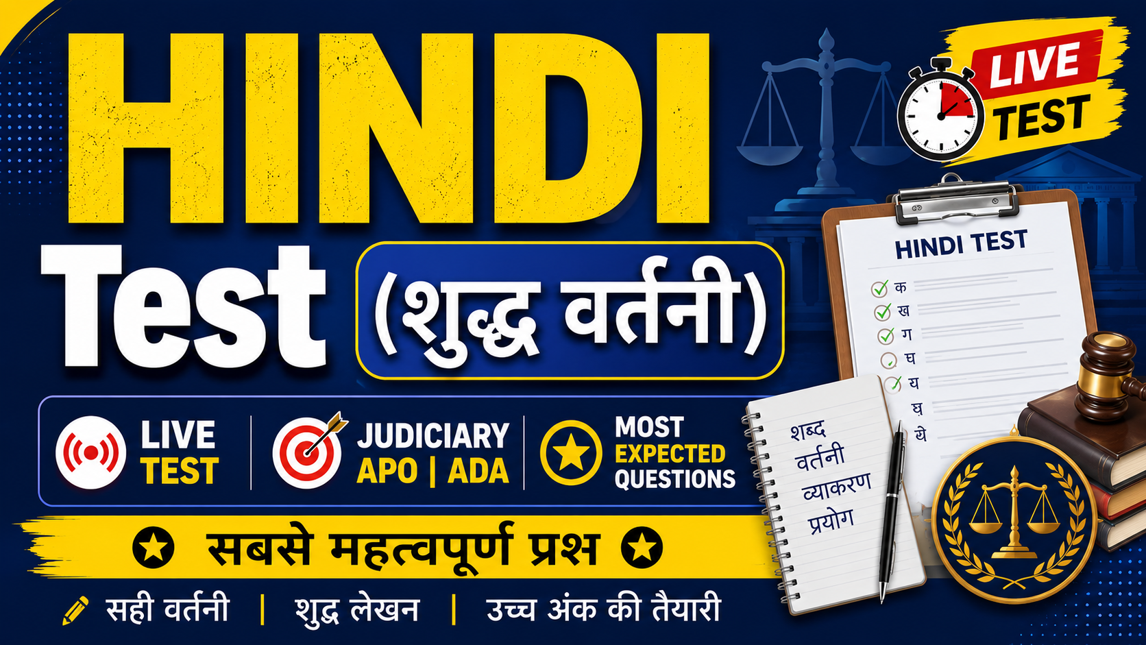 HINDI Test (शुद्ध वर्तनी)