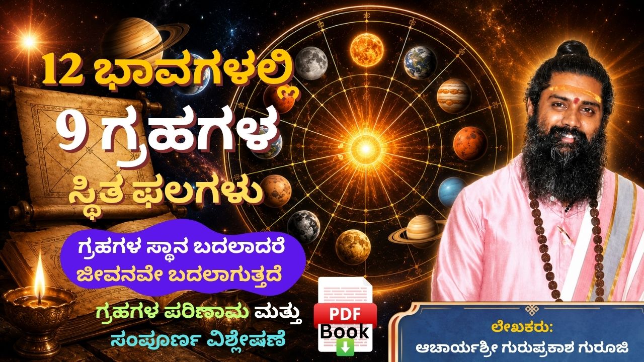 12 ಭಾವಗಳಲ್ಲಿ 6 ಗ್ರಹಗಳ ಸ್ಥಿತ ಫಲಗಳು