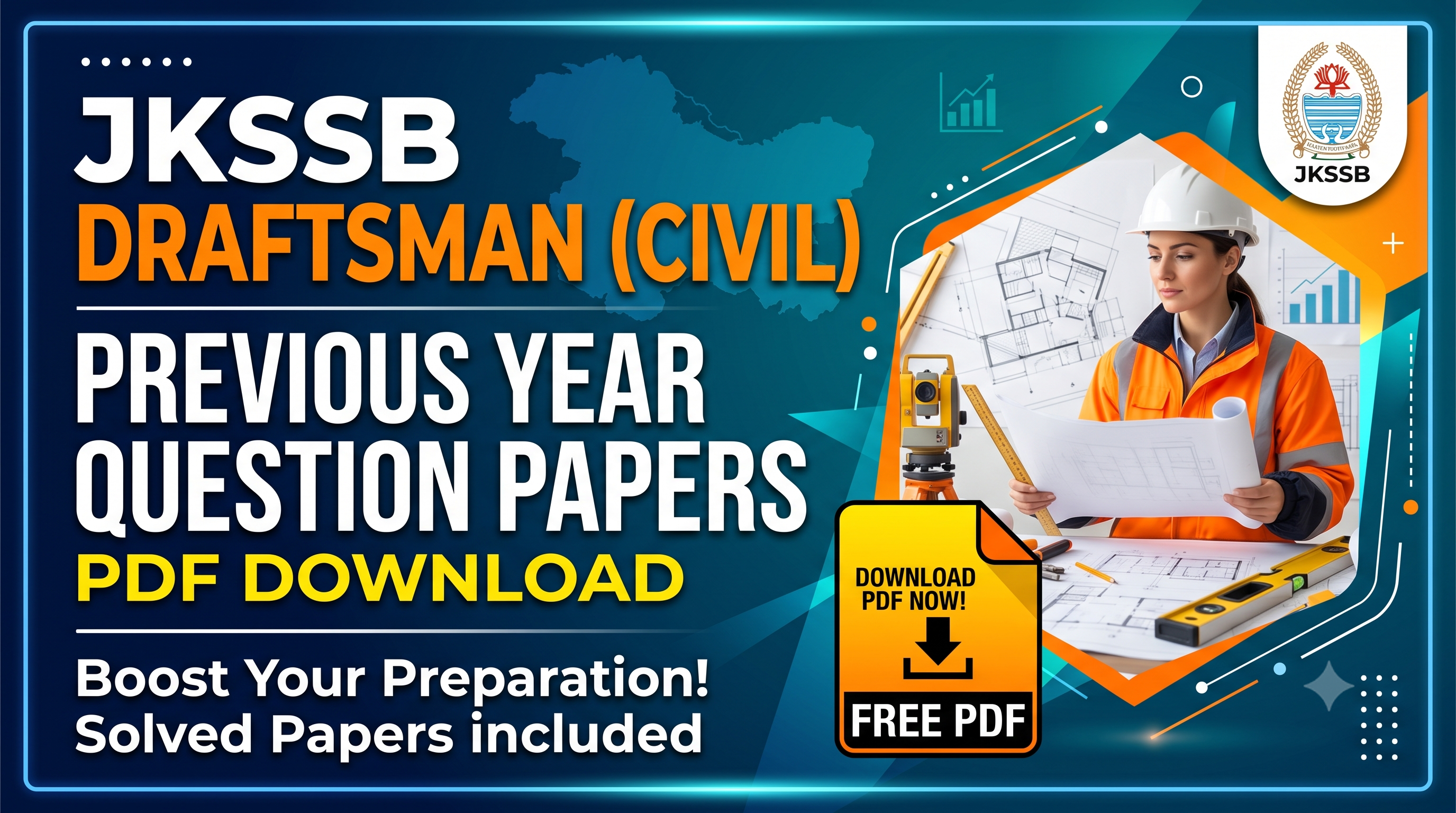 JKSSB Draftsman (Civil) Previous Year Paper PDF Download – Official Question Paper with PDF