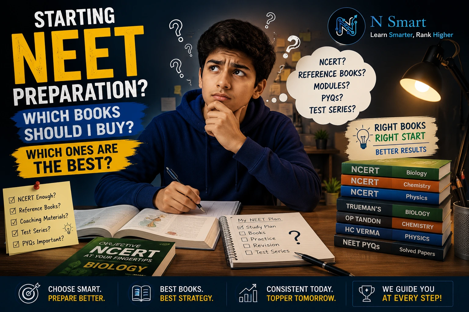 Best Books for NEET Preparation 2027: Only Books You'll Need
