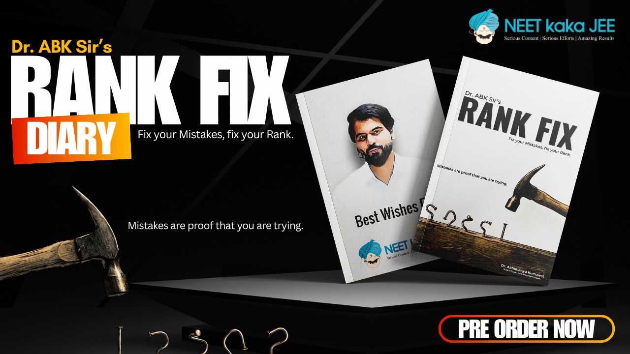 Rank Fix Diary | Error Analysis & Mistake Tracker for NEET, JEE, UPSC, SSC, Banking, CAT, GATE & All Competitive Exams | Improve Accuracy, Revision & Rank