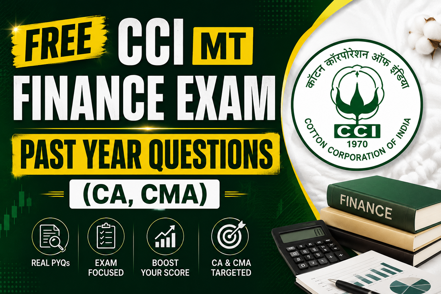 Free CCI MT Finance Exam : Past Year Questions (CA, CMA)