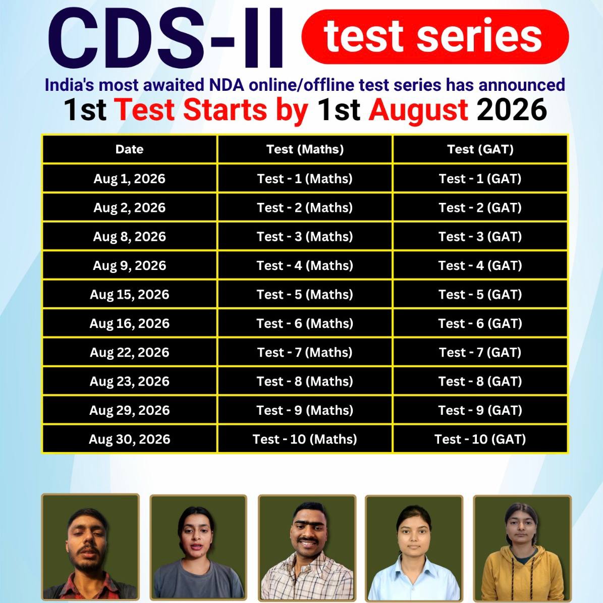 CDS-II 2026 Premium Test Series (Hard Copy + Online Access) | English, General Knowledge & Elementary Mathematics | PAN India Delivery