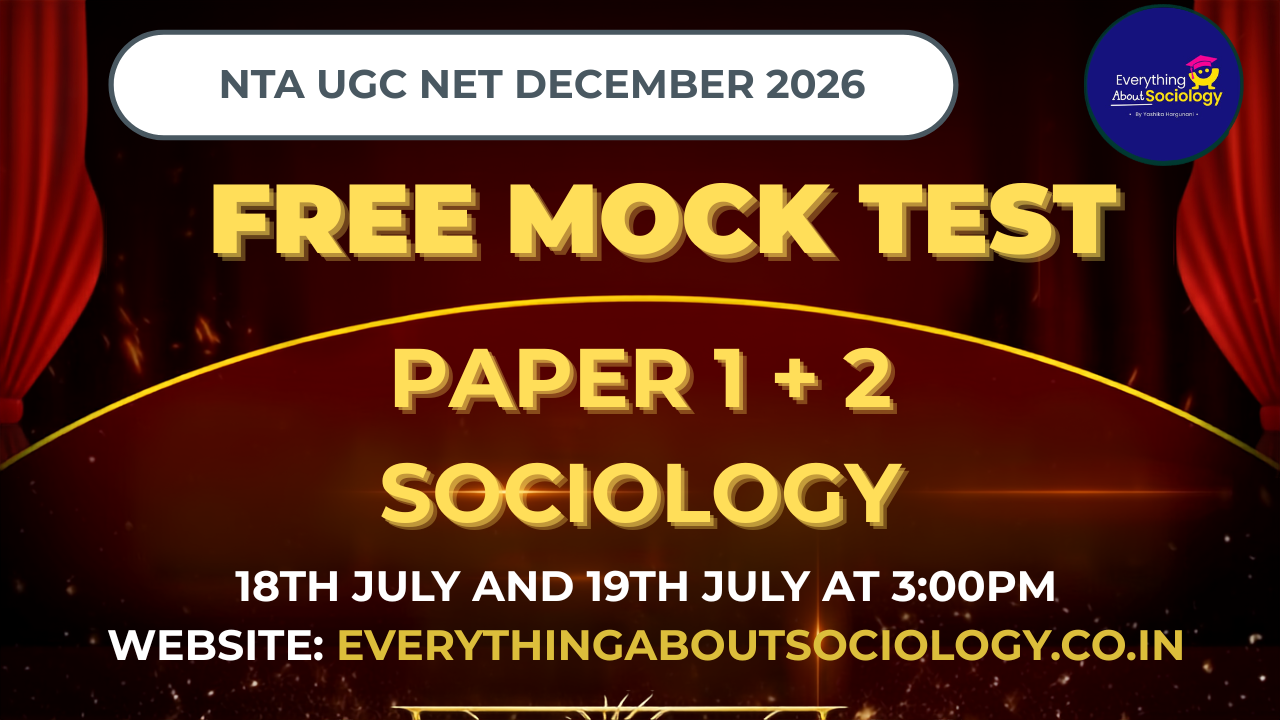 FREE Grand Mock Test | NTA UGC NET December 2026 | Paper 1 + Sociology | All India Ranking
