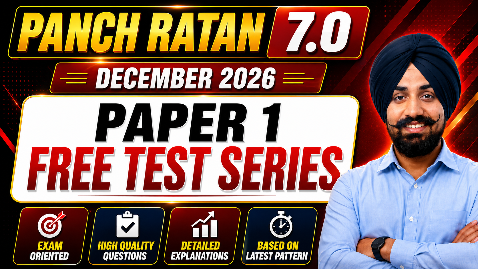 PAPER 1 - FREE TEST SERIES- December 2026