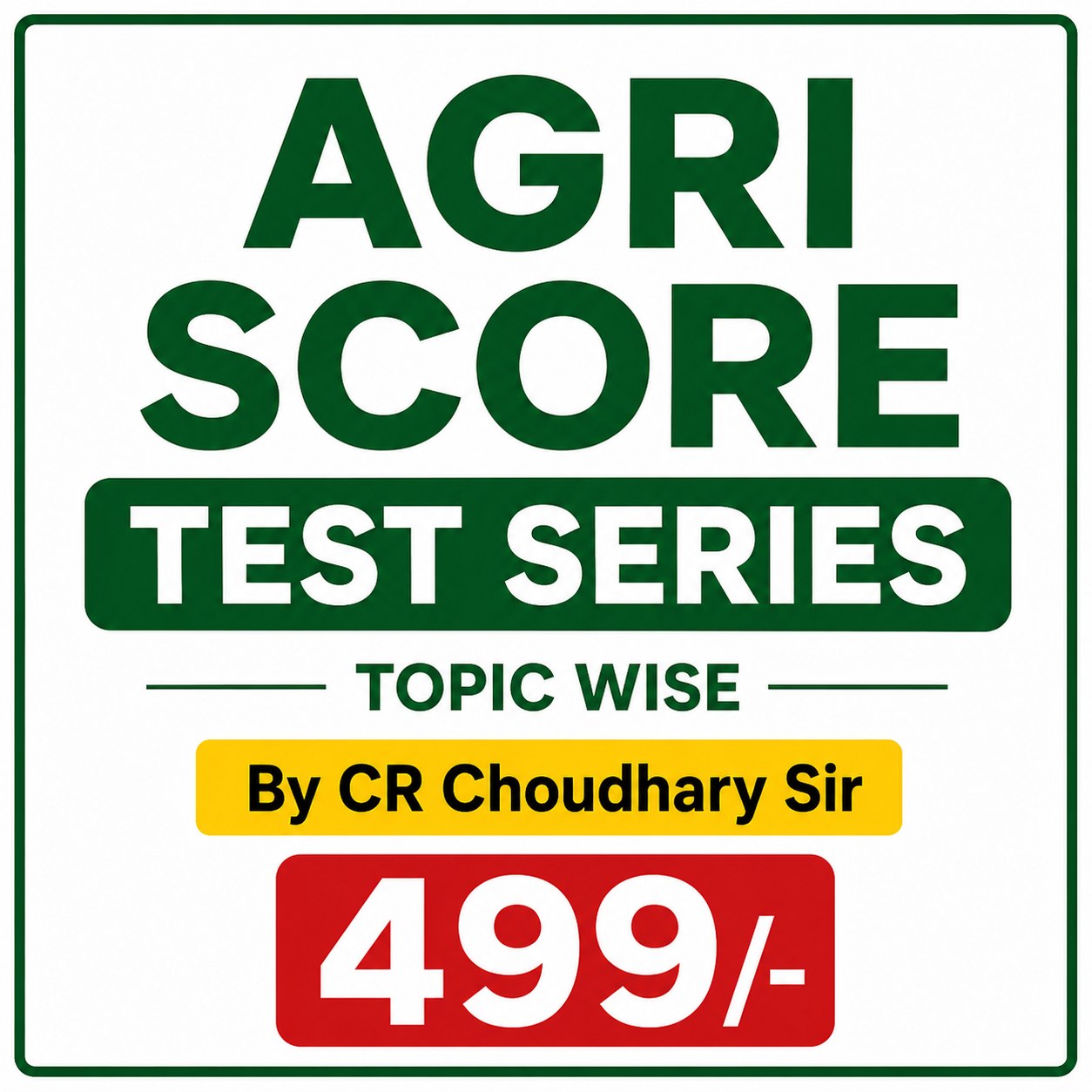 Agri Score Test Series