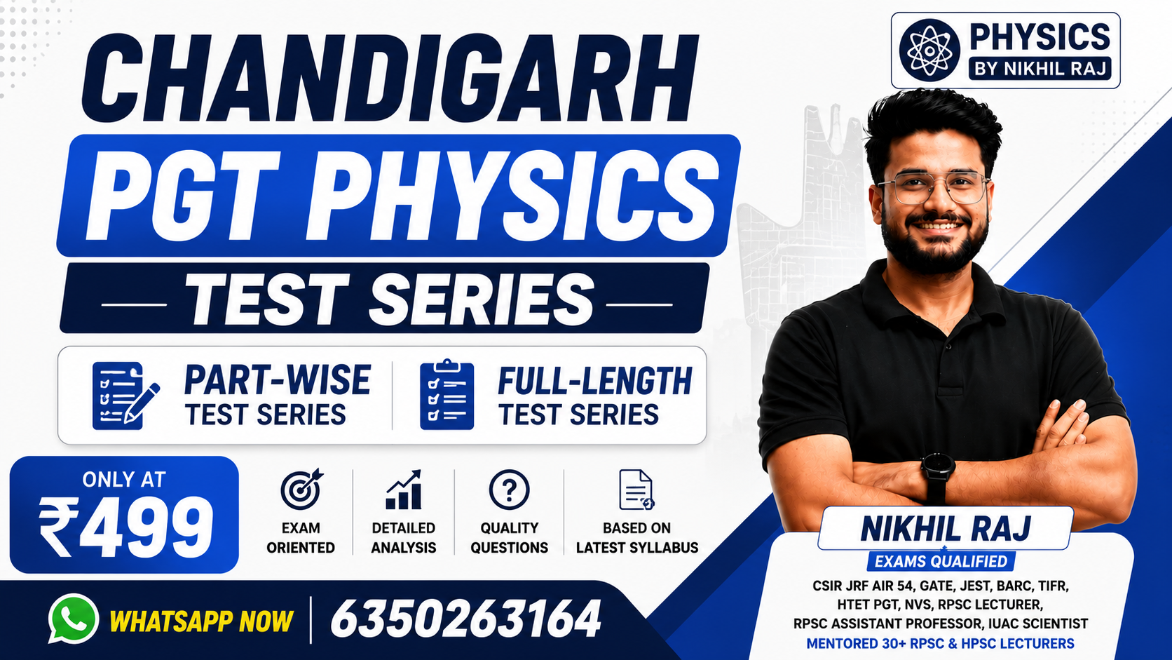 CHANDIGARH PGT PHYSICS