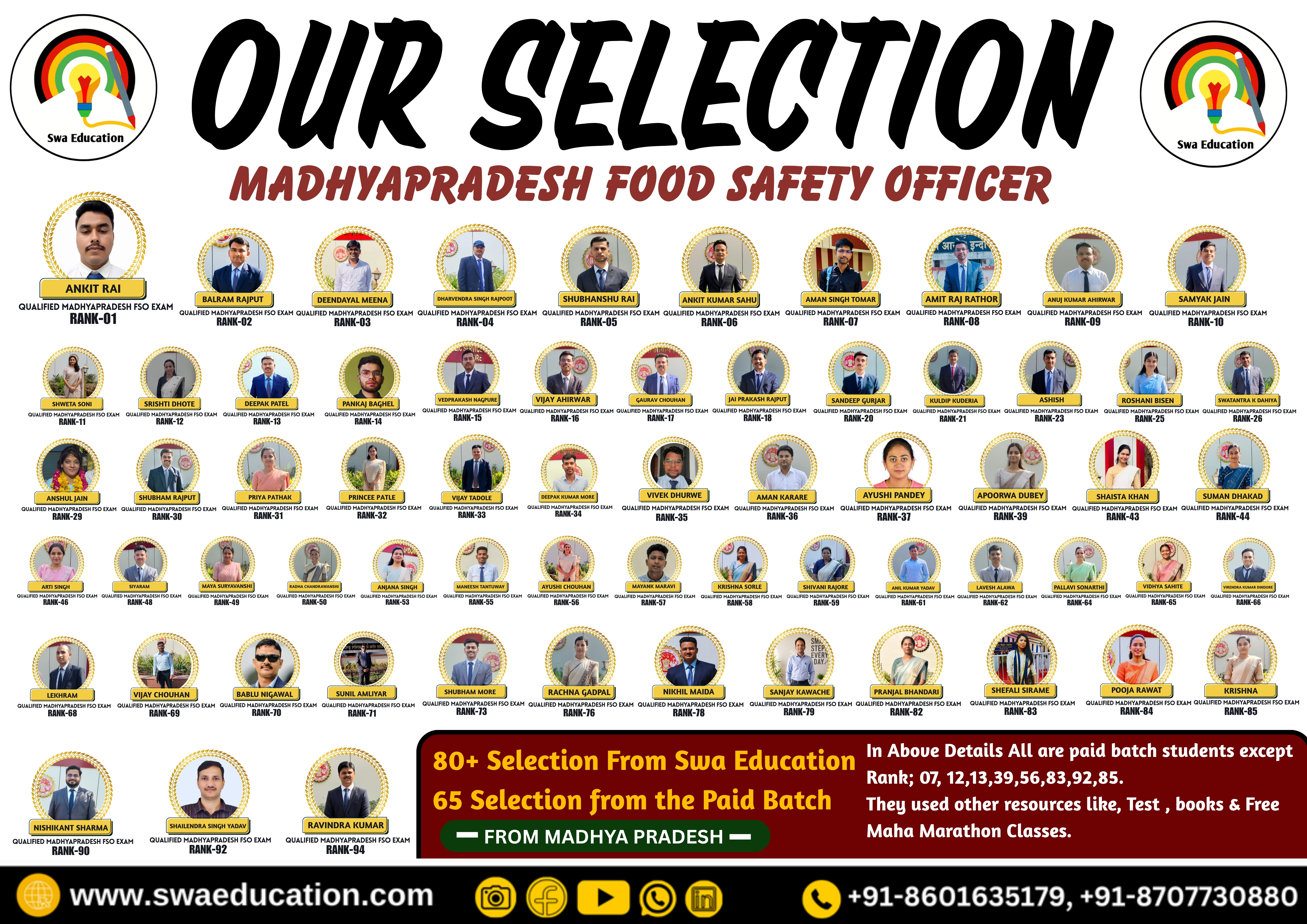 STATE FSO EXAM SELECTION