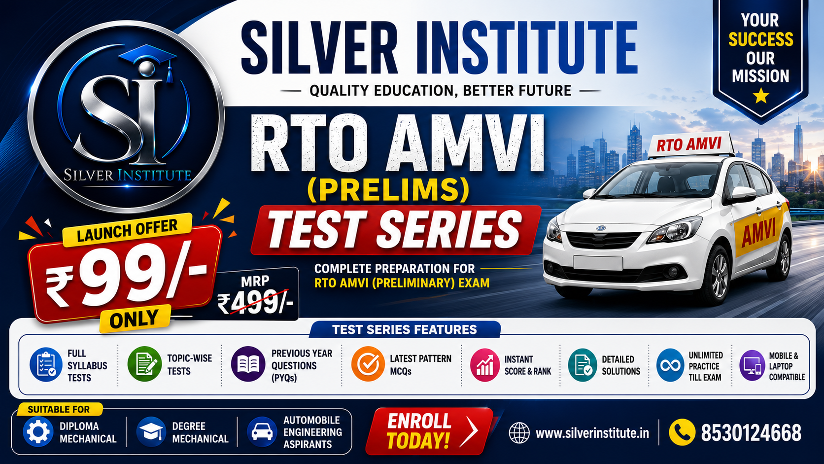 RTO AMVI PRELIM 2026 Test Series