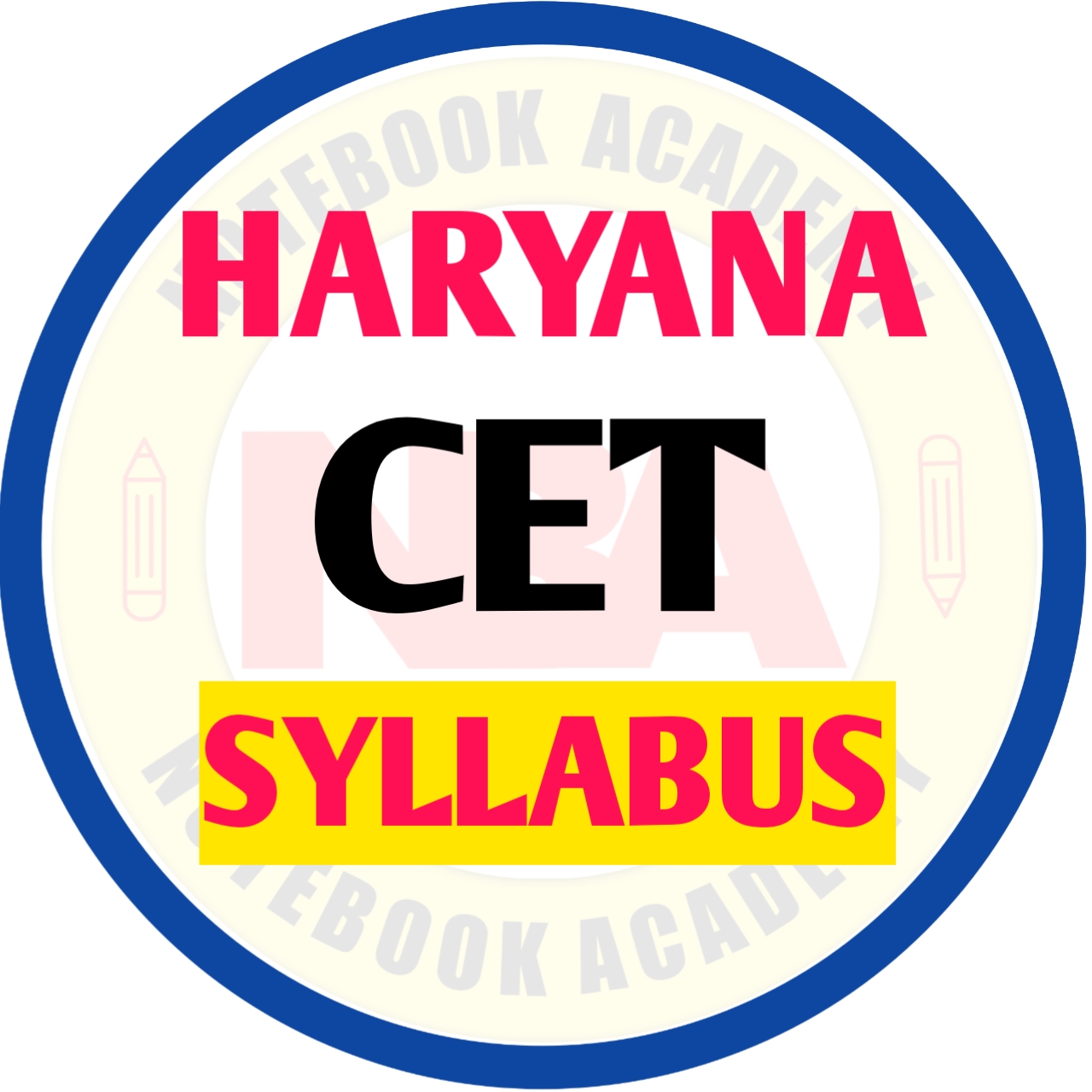 Haryana CET Syllabus