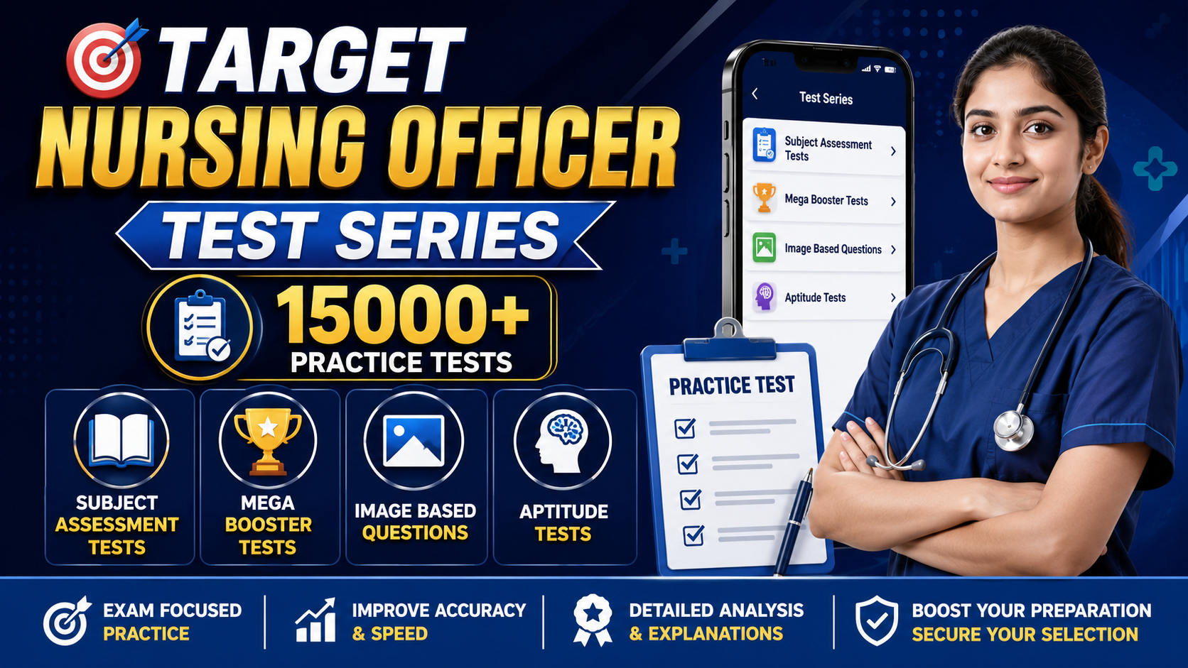TARGET NURSING OFFICER Test Series