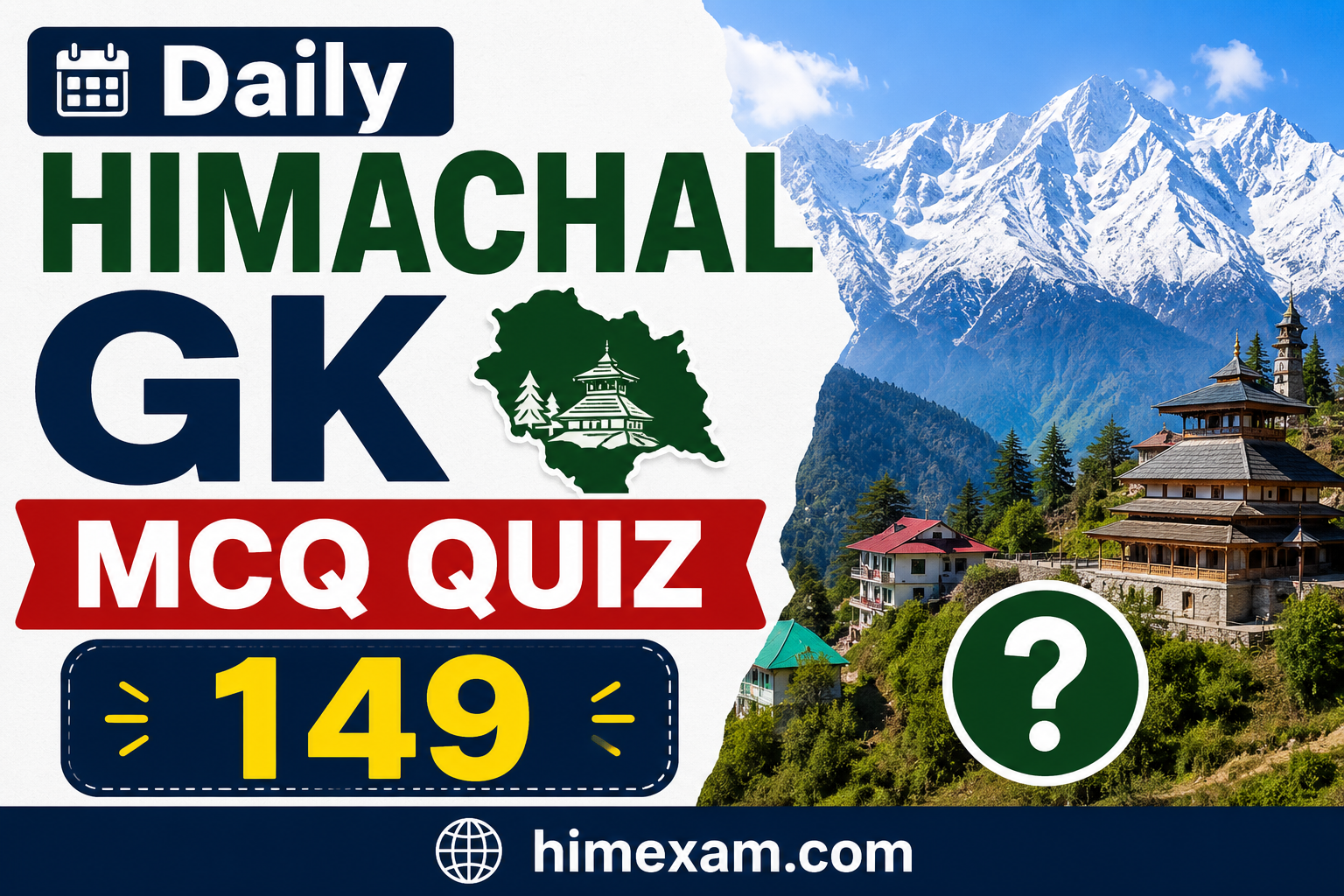 Daily Himachal GK MCQ Quiz-149