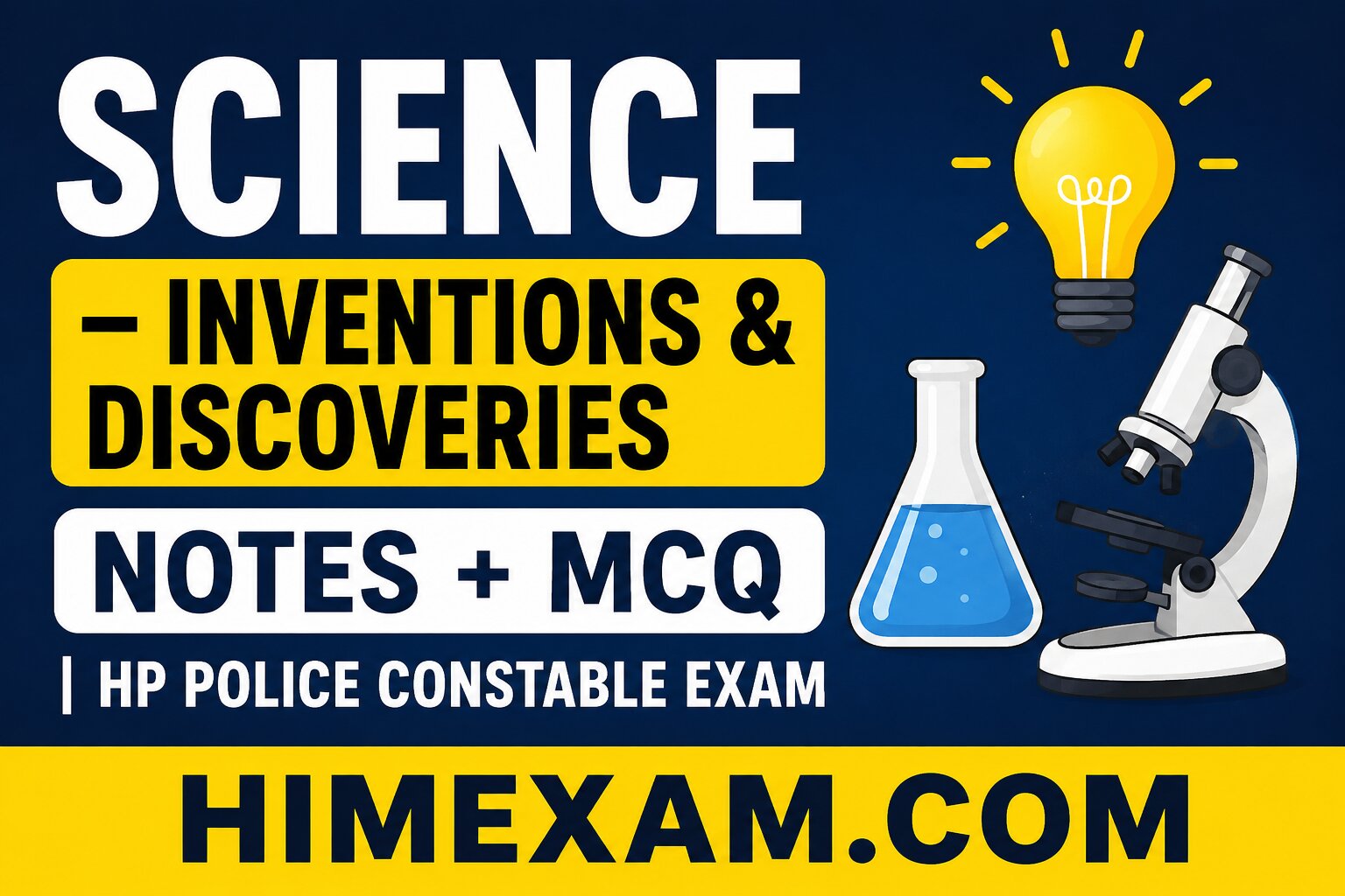 Science – Inventions & Discoveries MCQ For HP Police Constable Exam