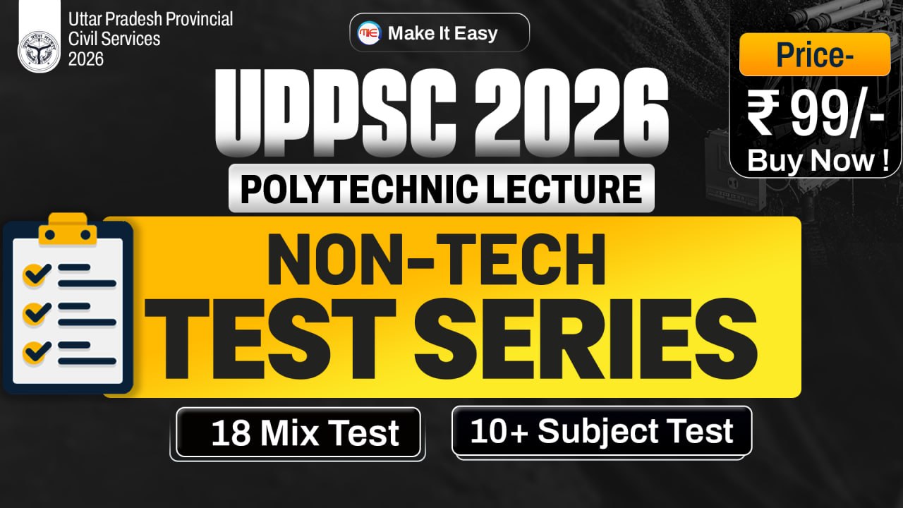 Uppsc Poly Lecturer 2026 (Non Tech Only)