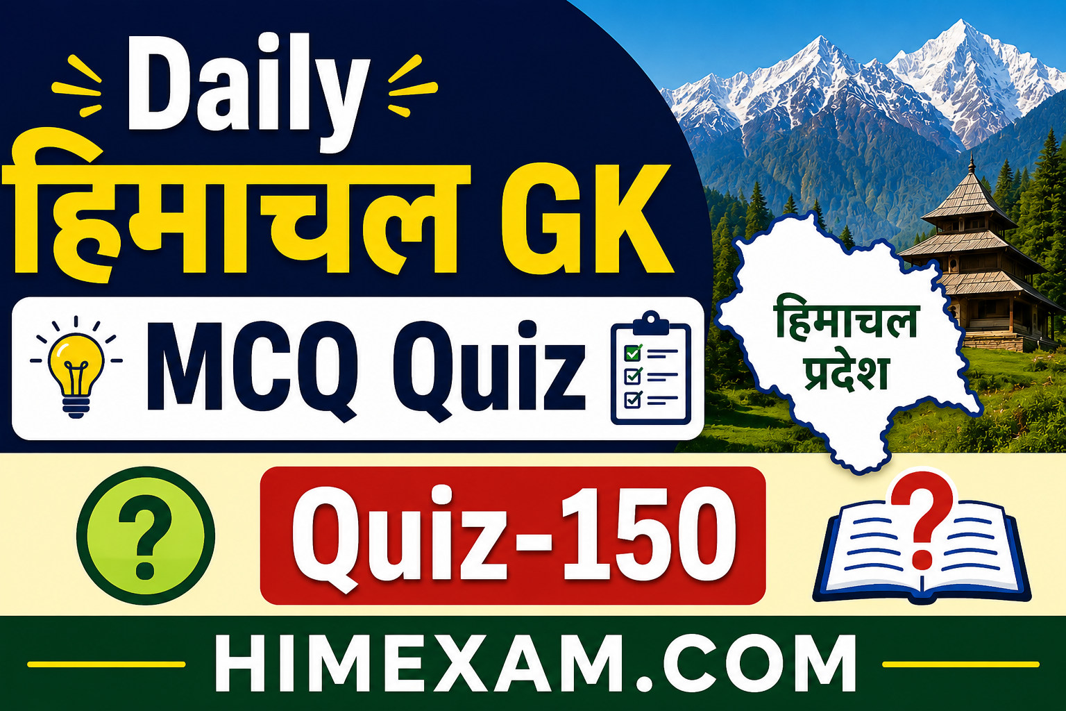 Daily Himachal GK MCQ Quiz-150