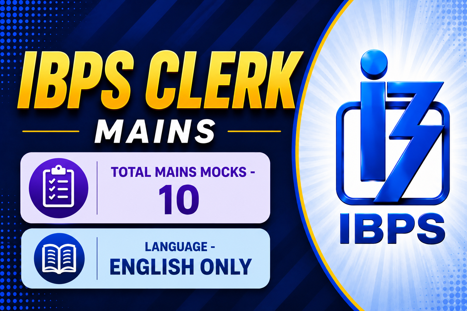 IBPS CLERK MAINS (2026-27)