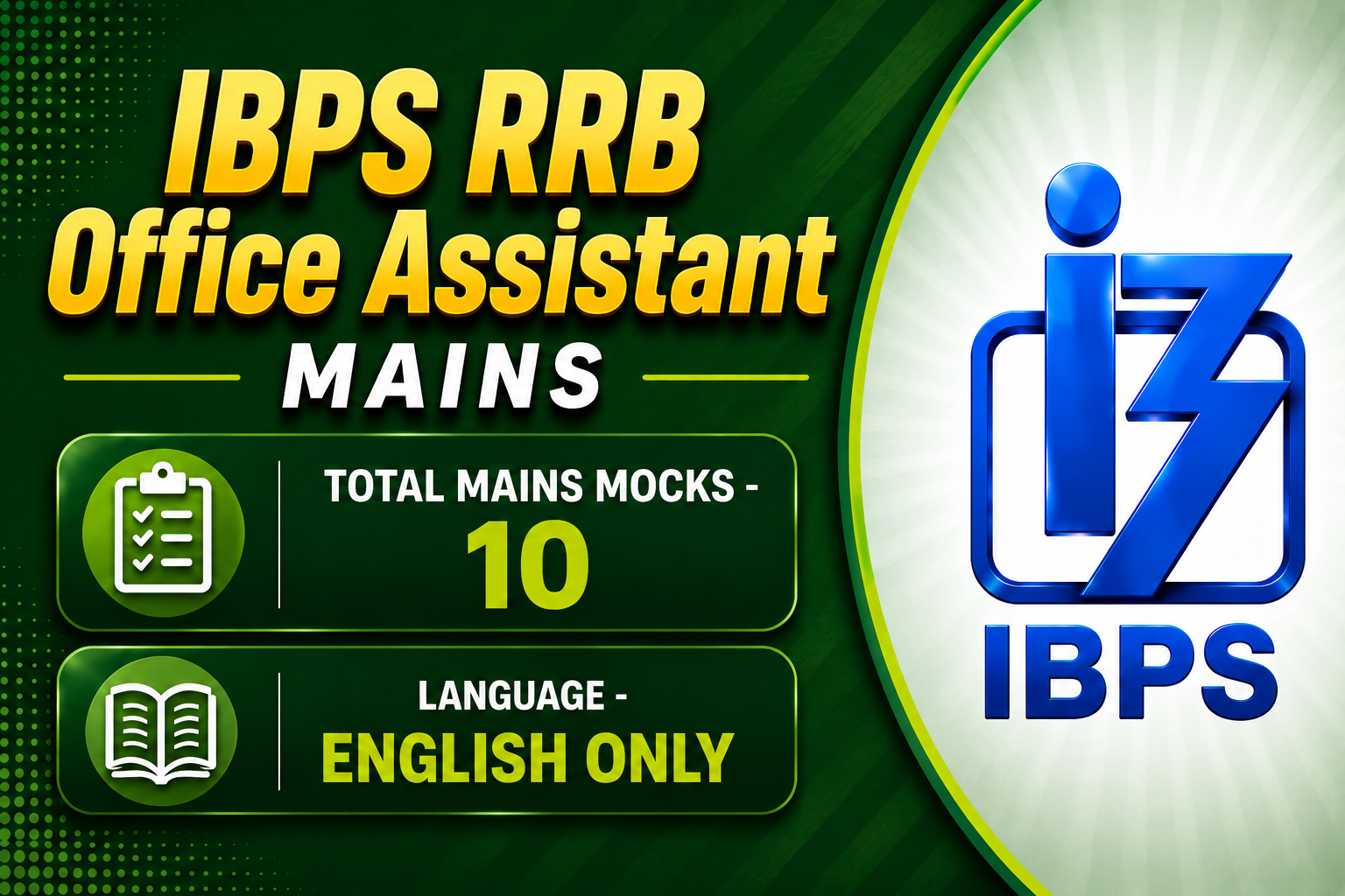 IBPS RRB ASSISTANT MAINS (2026-27)