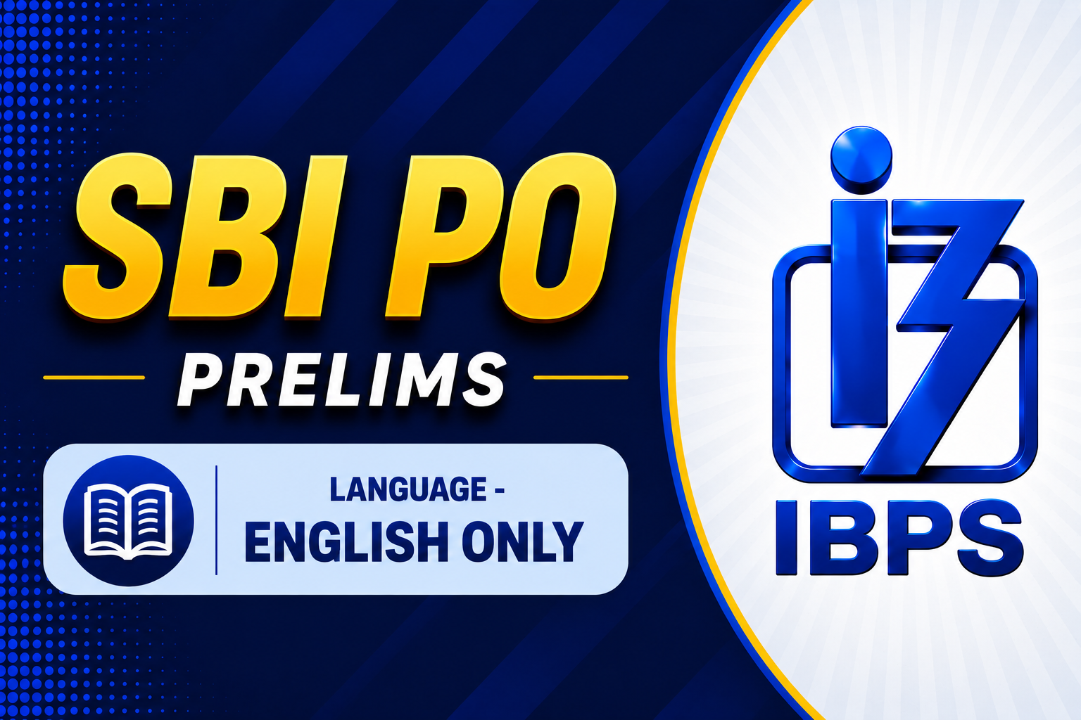 SBI PO PRELIMS (2026-27)