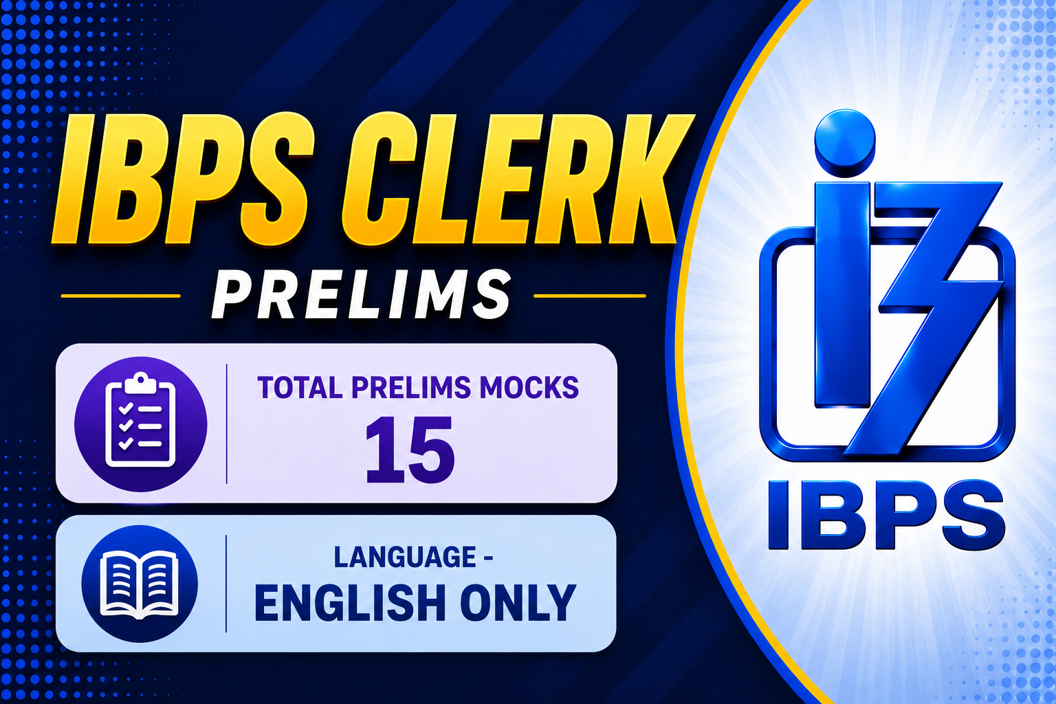 IBPS CLERK PRELIMS (2026-27)