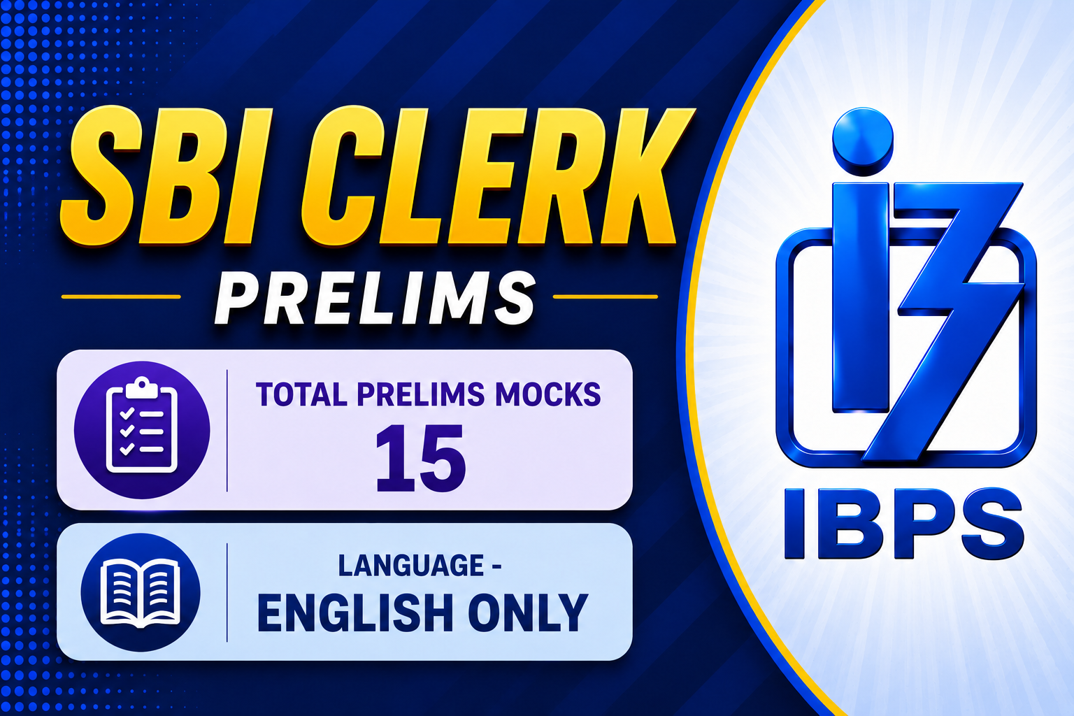 SBI CLERK PRELIMS (2026-27)