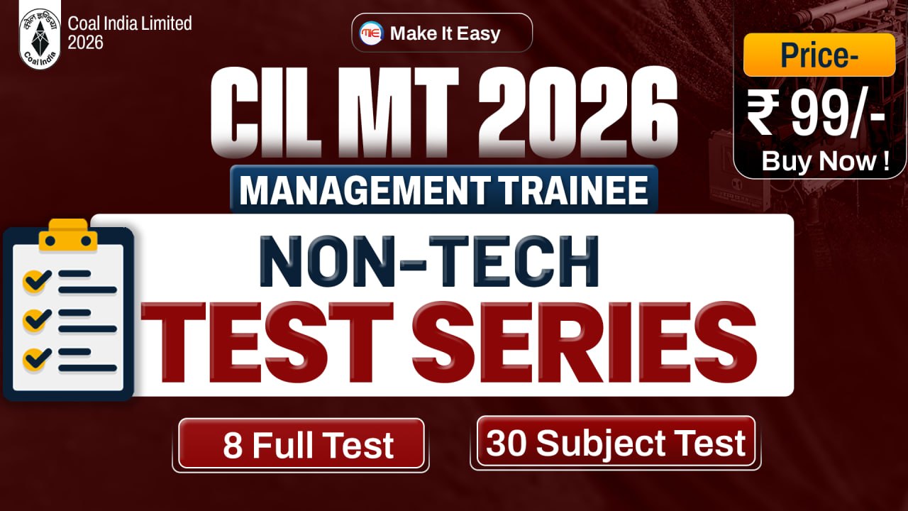 CIL 2026 (Non Tech Only )Test Series