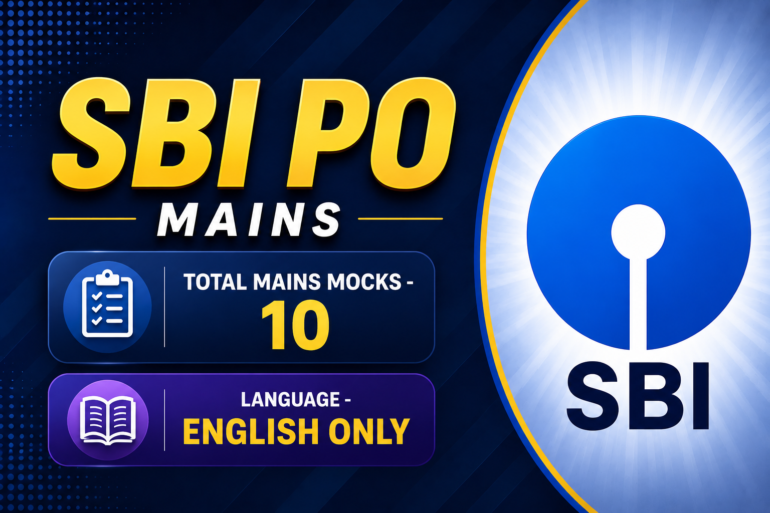SBI PO MAINS (2026-27)