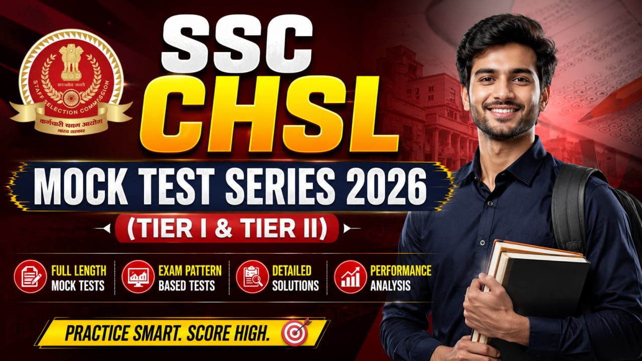 SSC CHSL Mock Test Series 2026 (Tier I & Tier II)
