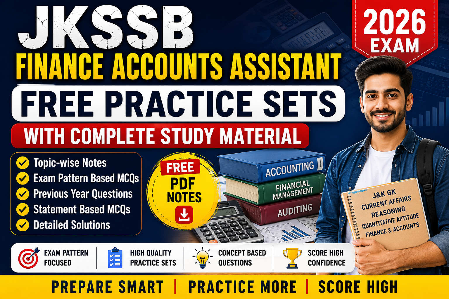 JKSSB Finance Accounts Assistant Free Practice Sets 2026 with Complete Study Material PDF