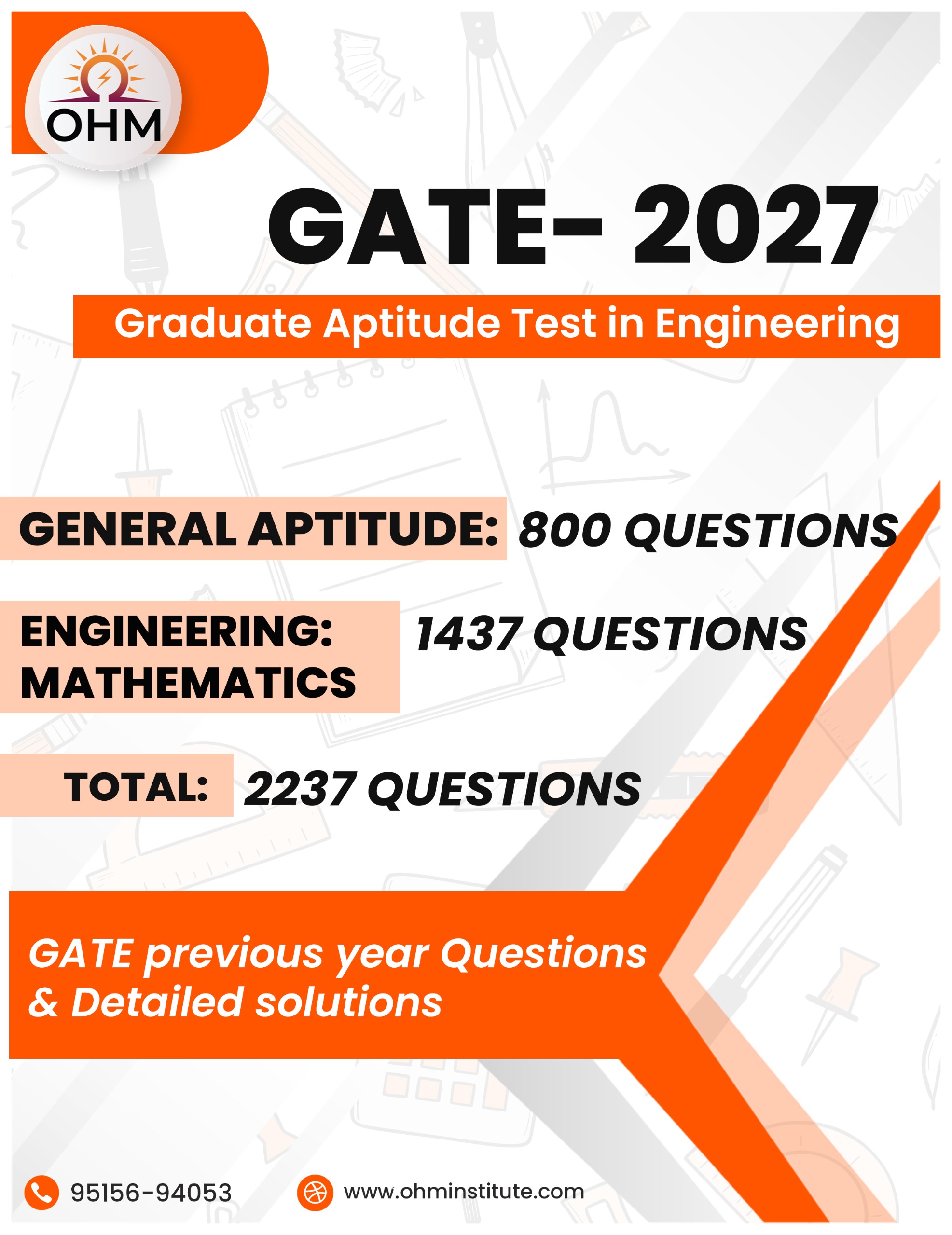 GATE 2027  MATHEMATICS, GENERAL APTITUDE & ENGLISH