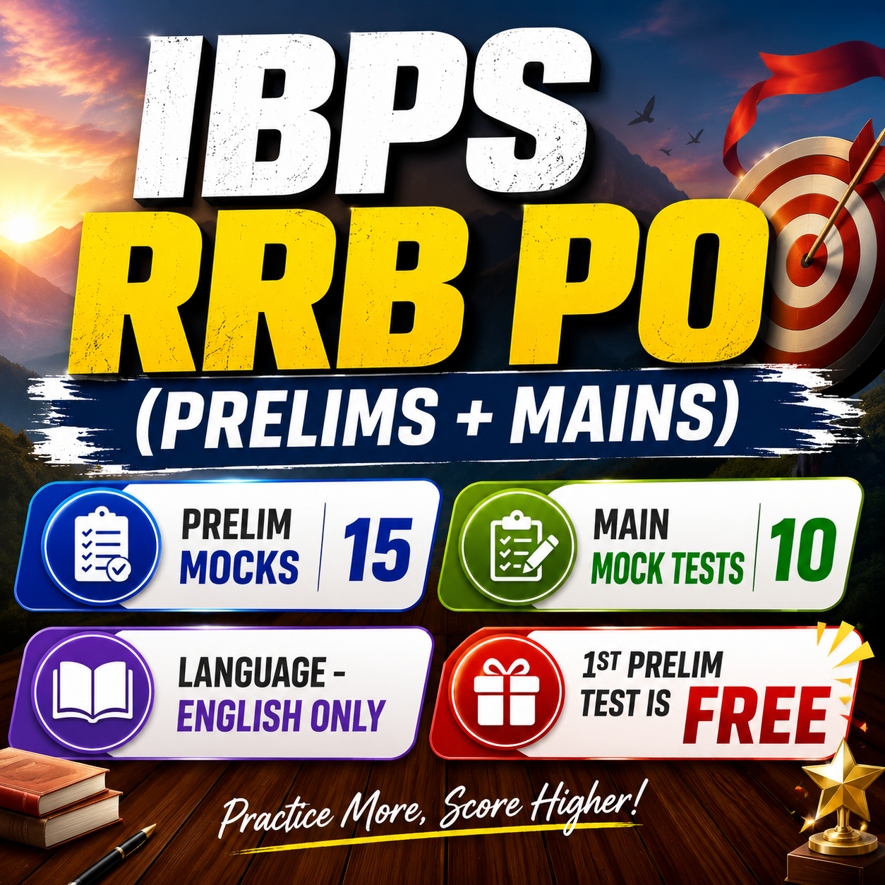 IBPS RRB PO (PRELIMS + MAINS)