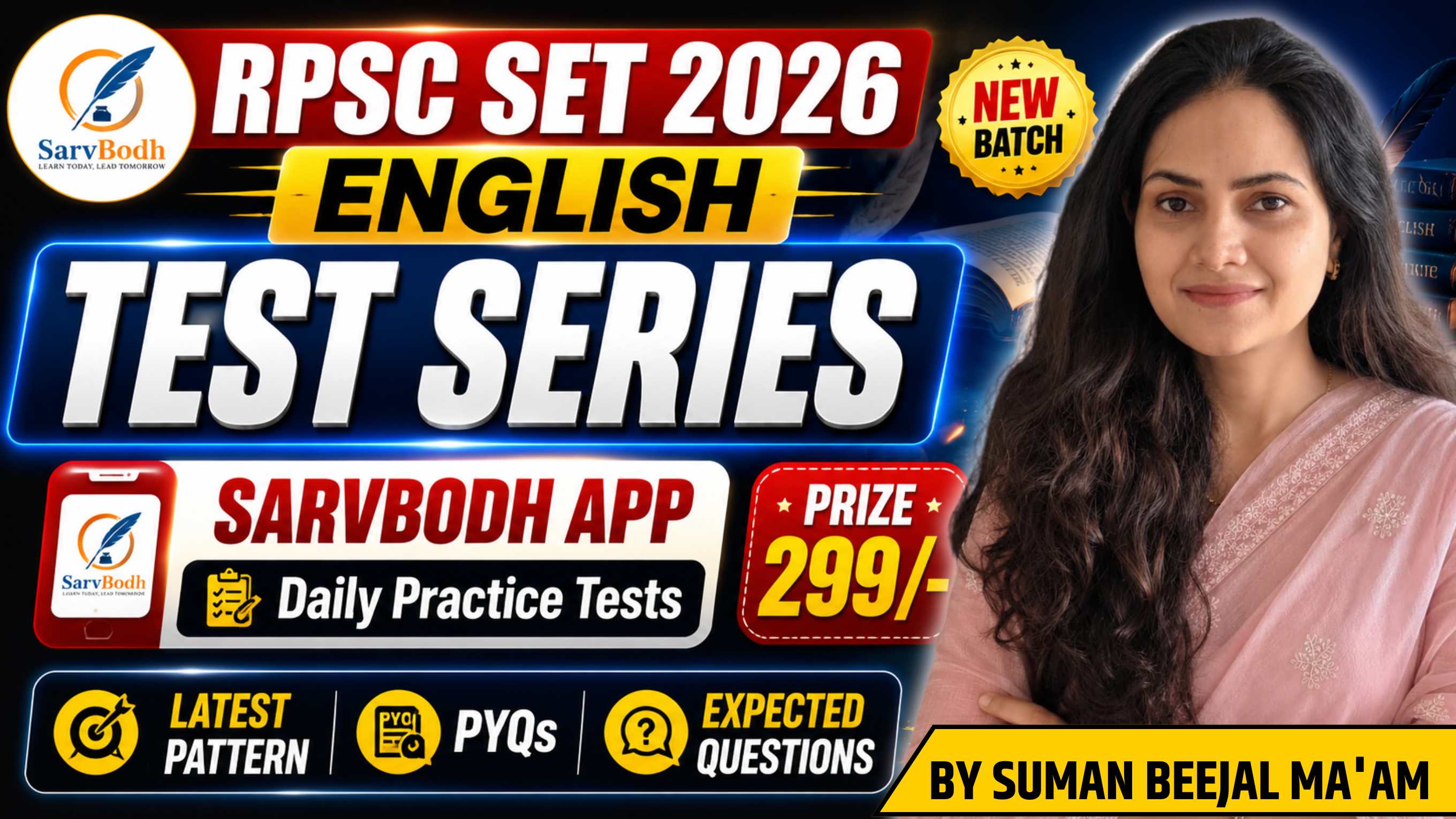 RPSC SET  ENGLISH 2026
