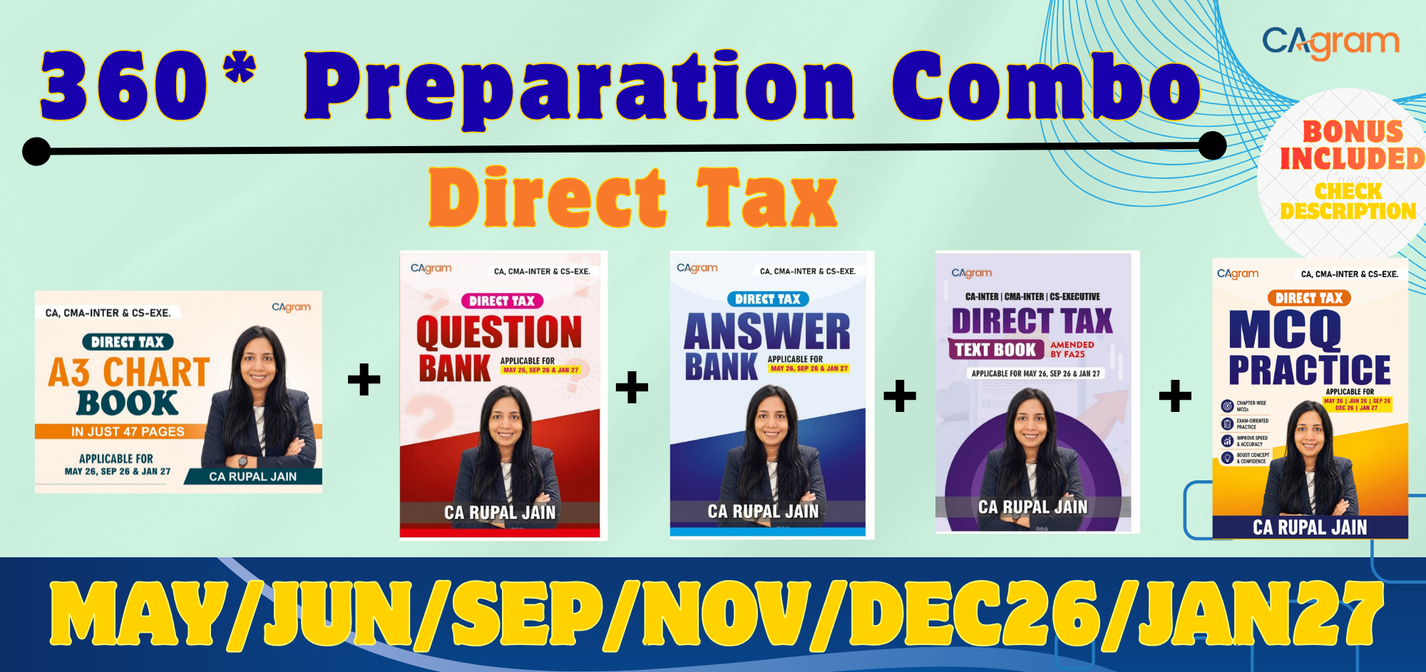 Direct Tax 360° Preparation System Complete Direct Tax Preparation || Combo for CA Inter, CMA Inter & CS Executive  Applicable for: May 2026 | June 2026 | September 2026 | December 2026 | January 2027 Attempts