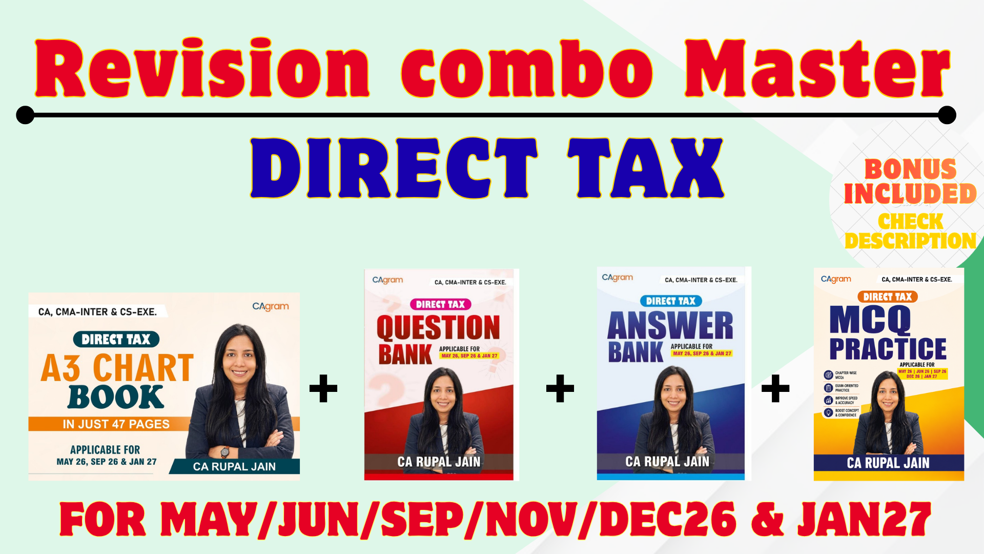 Direct Tax Revision Master Combo The Ultimate Revision Solution for CA Inter, CMA Inter & CS Executive  Applicable for: May 2026 | June 2026 | September 2026 | December 2026 | January 2027 Attempts