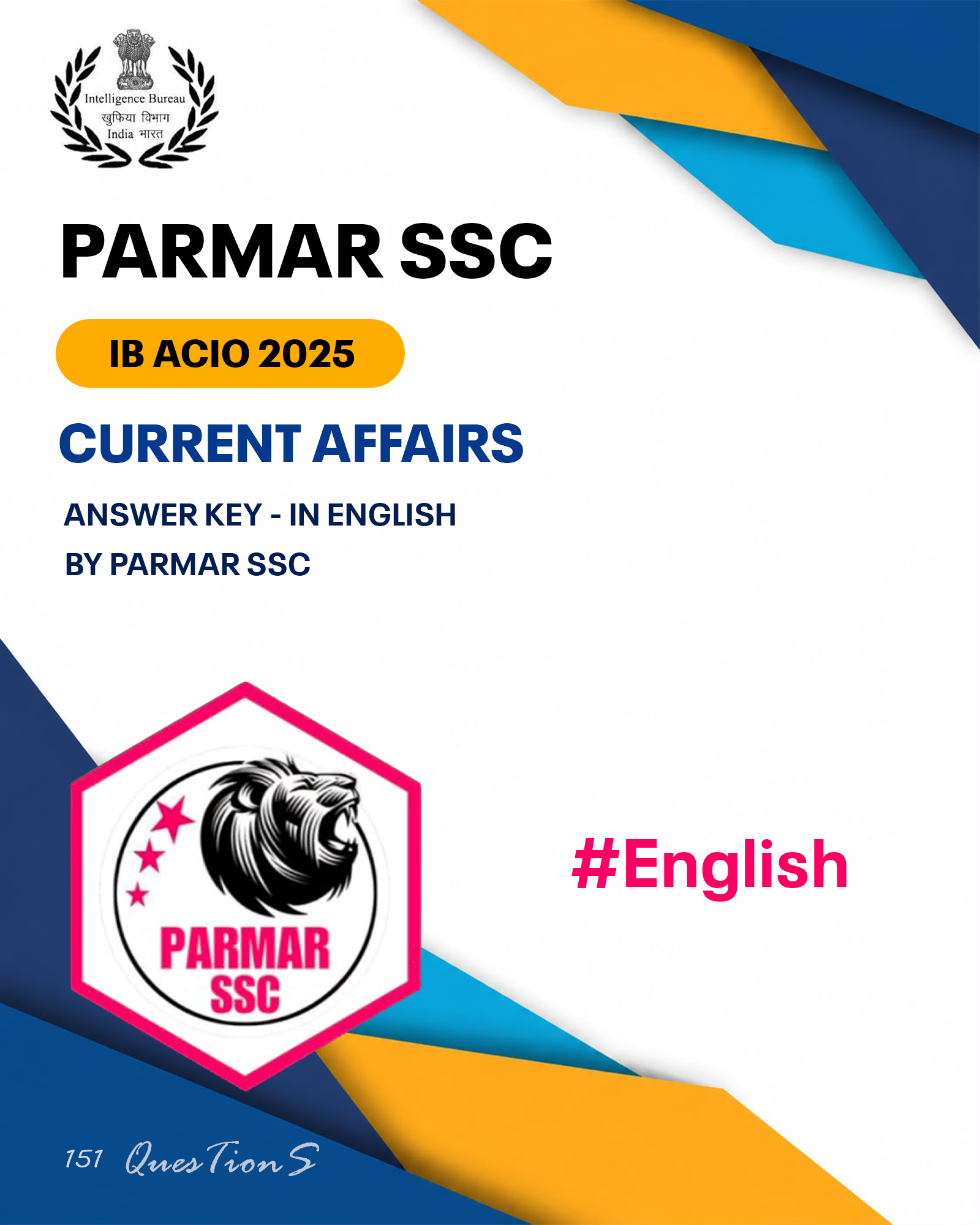 IB ACIO CURRENT AFFAIRS - (ENGLISH)