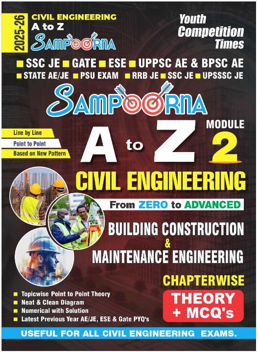 Civil Engineering A To Z Sampoorna |Module-2| Building Construction & Maintenance Engineering| Chapterwise Theory+MCQ's| 2025-26|