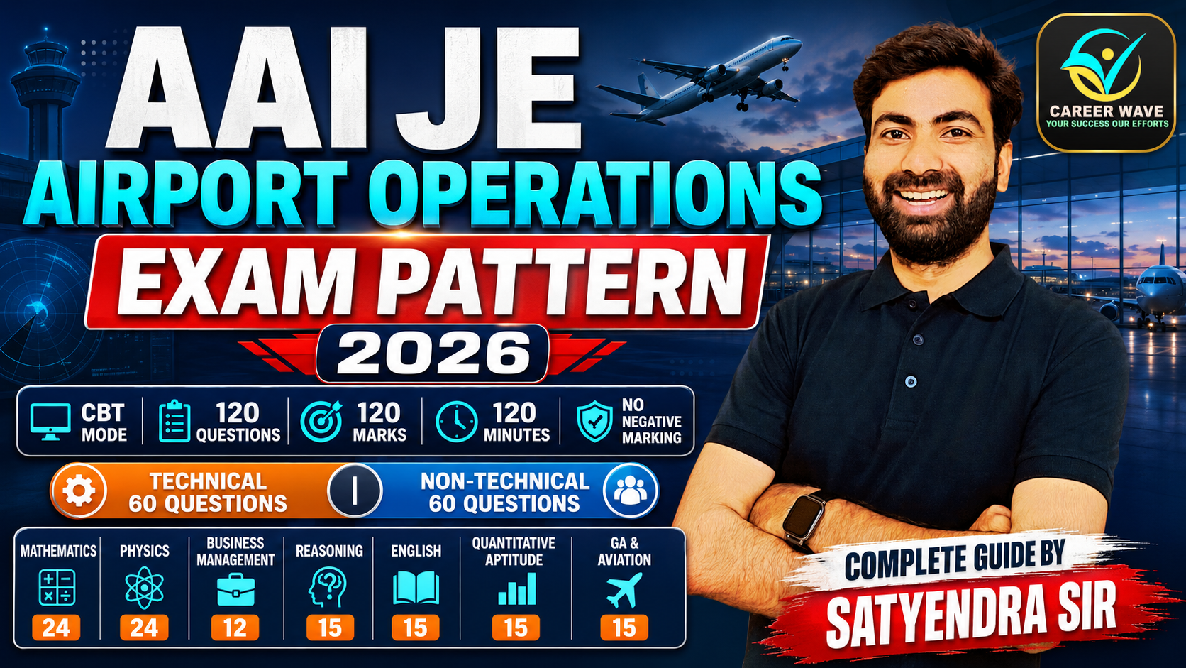 AAI JE Airport Operations Exam Pattern 2026