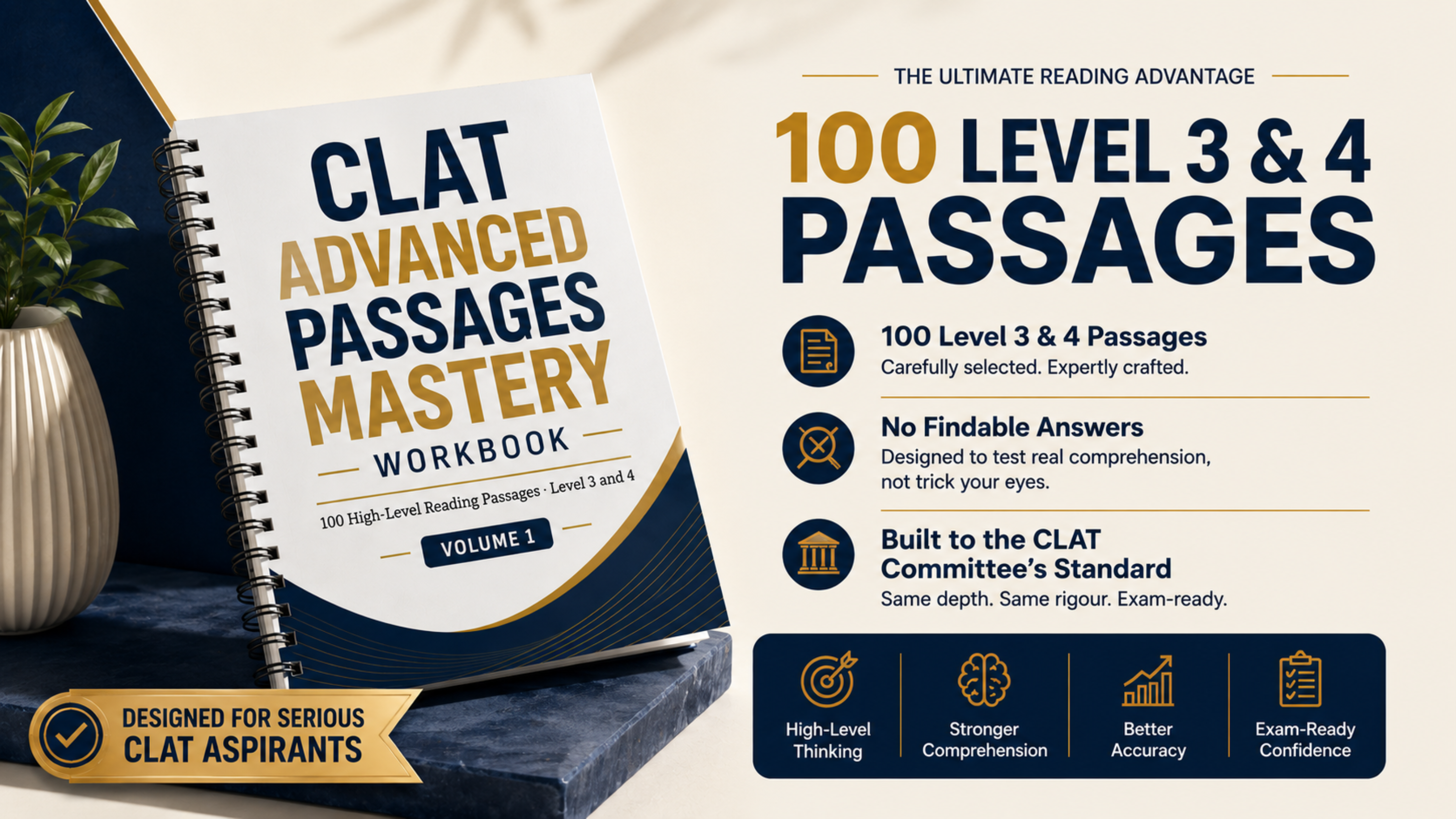 CLAT Advanced Passages Mastery Workbook