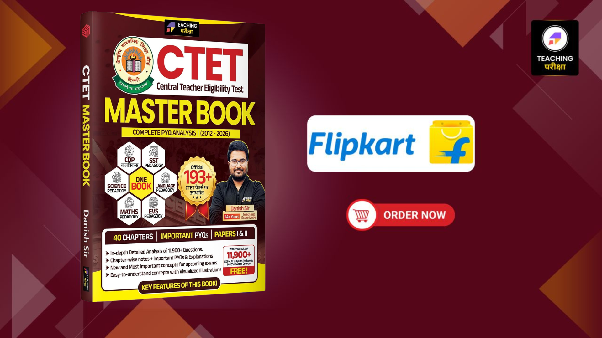 CTET Master Book | CDP & All Subject Pedagogy | CTET PYQs 2012–2026 | Danish Sir | ENGLISH Edition | Teaching Pariksha | FLIPKART LINK