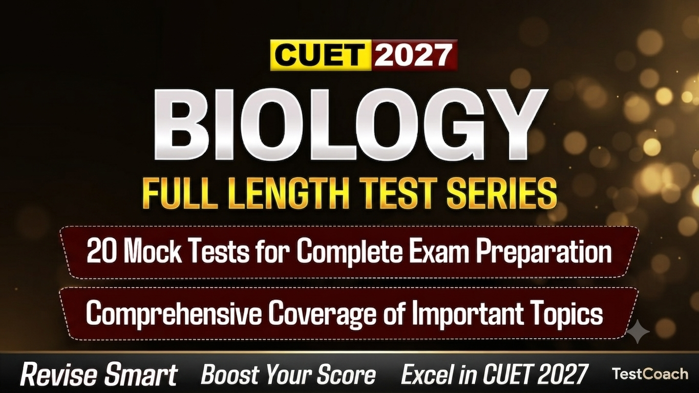 CUET 2027 Biology Rank Booster Test Series