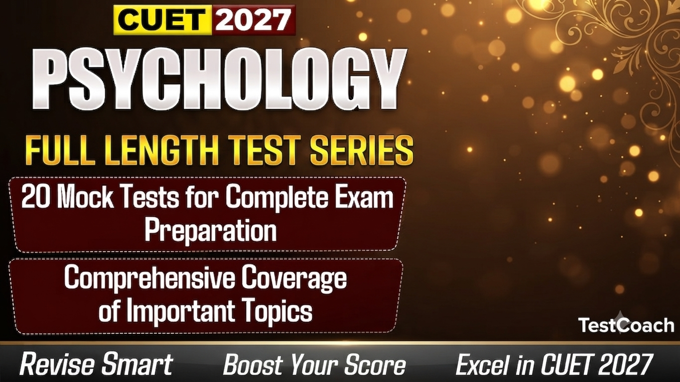 CUET 2027 Psychology Rank Booster Test Series