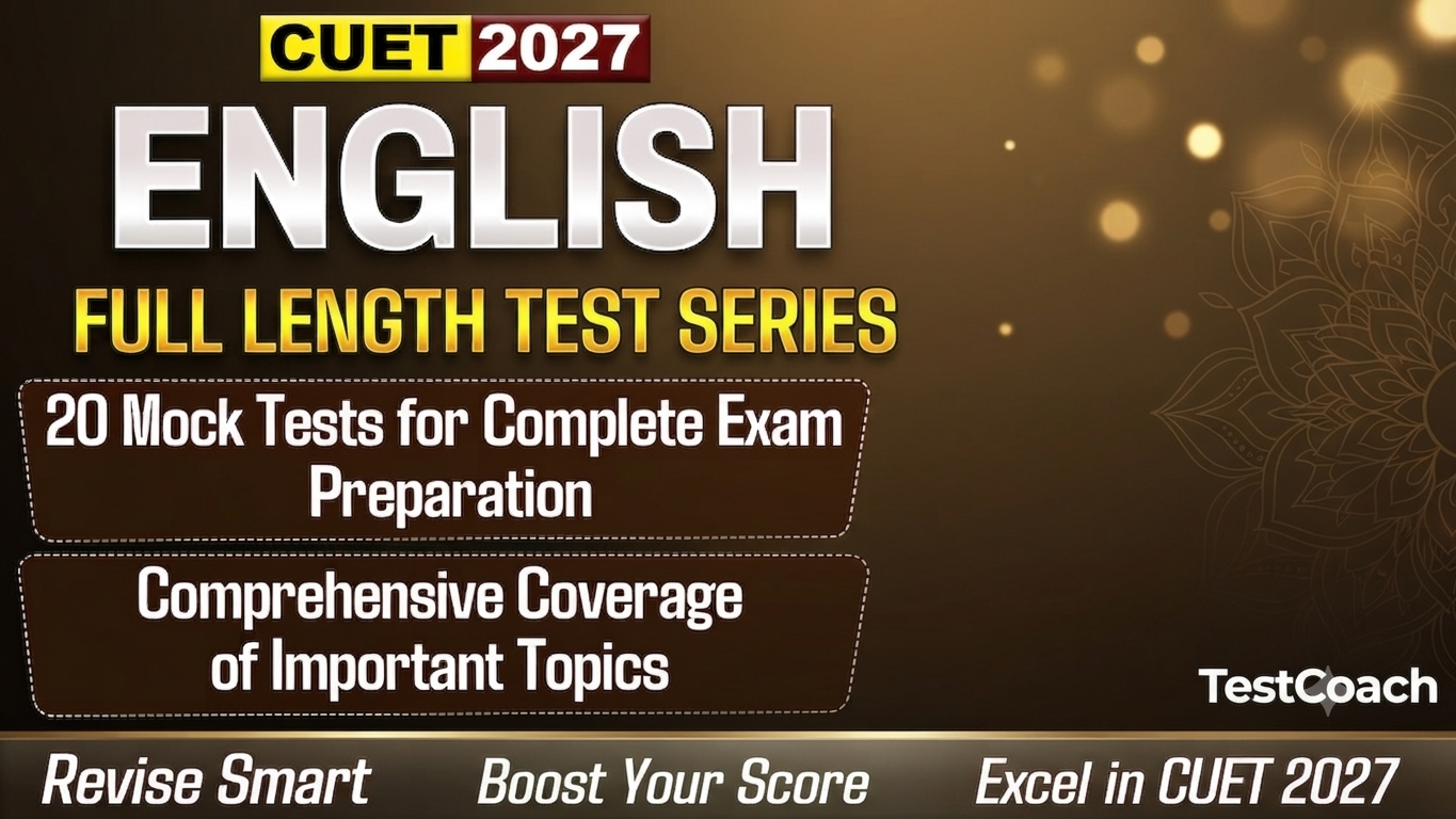 CUET 2027 English Rank Booster Test Series