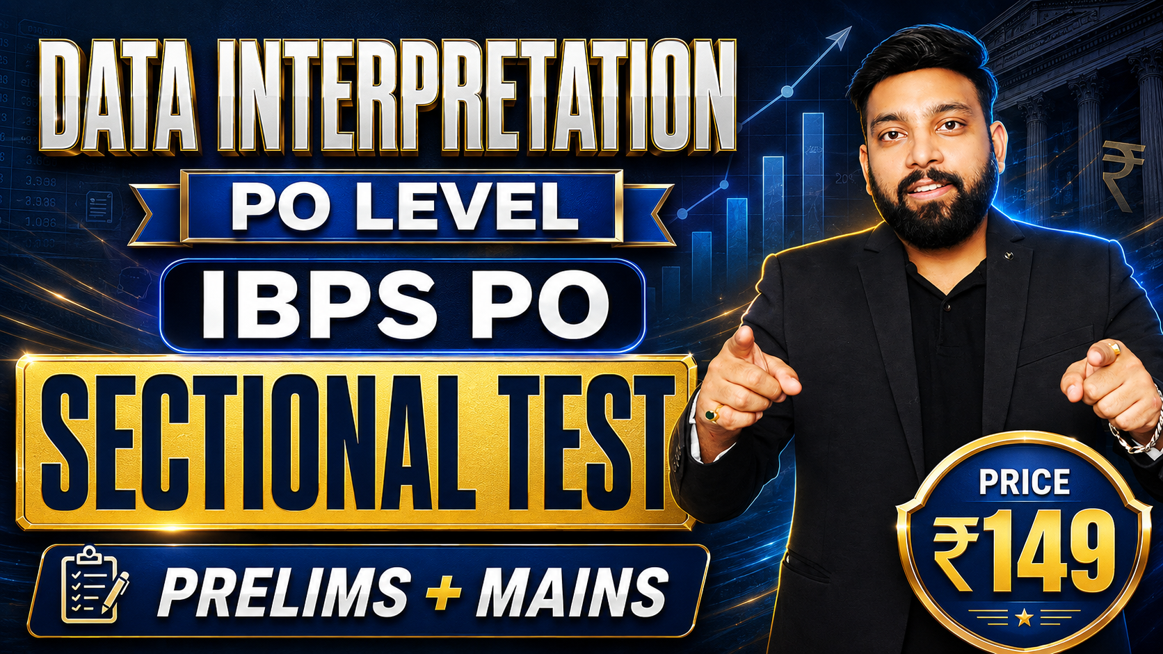 Data Interpretations Sectional Test for IBPS PO 2026 | Prelims + Mains | By Arun Sir