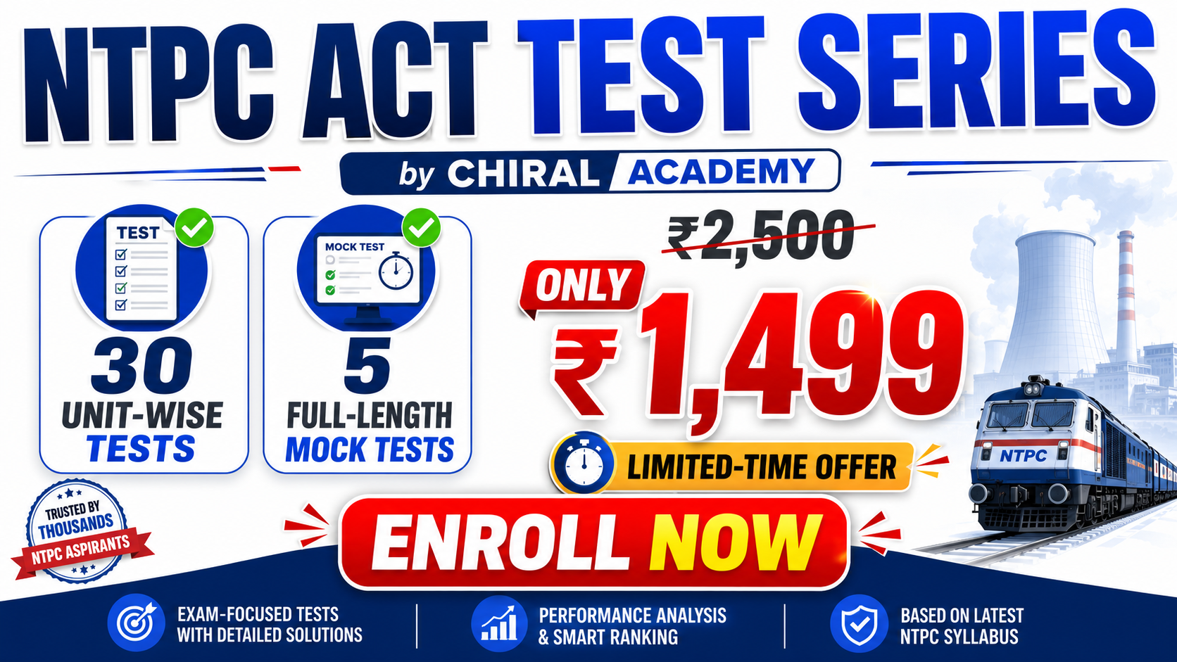 NTPC ACT 2026 TEST SERIES